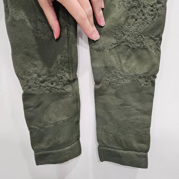 Gymshark Adapt Camo Seamless High Waisted Womens Moss Olive Green Leggings Small - Picture 7 of 10